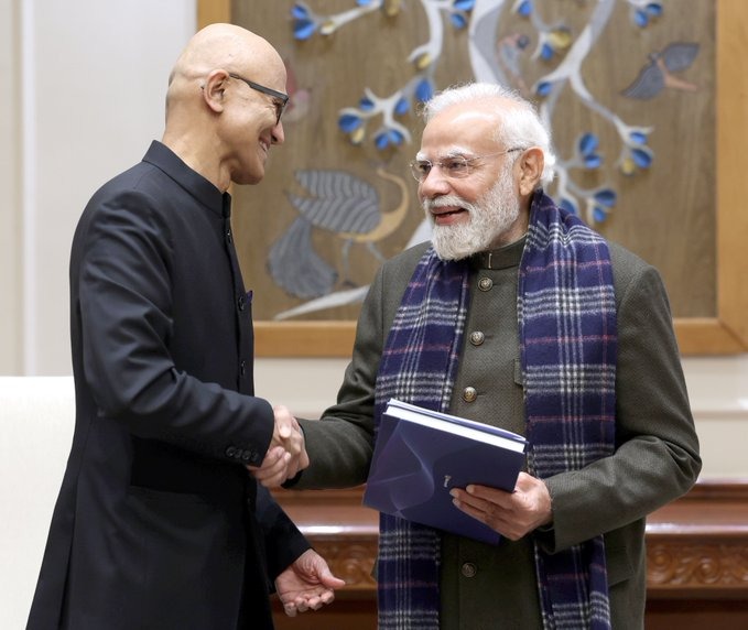 Nadella Meets PM Modi